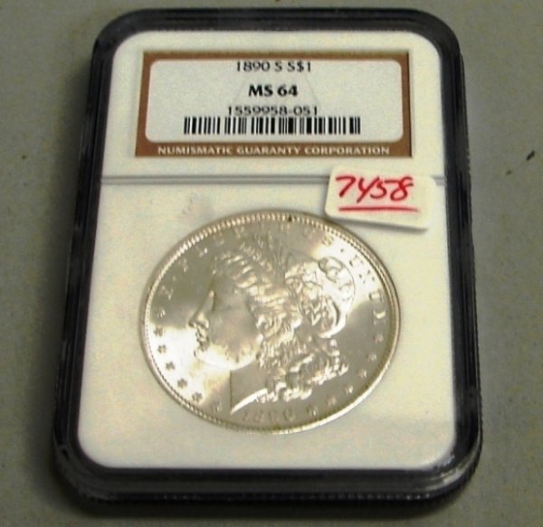 1890-S NGC MS 64 MORGAN DOLLAR
