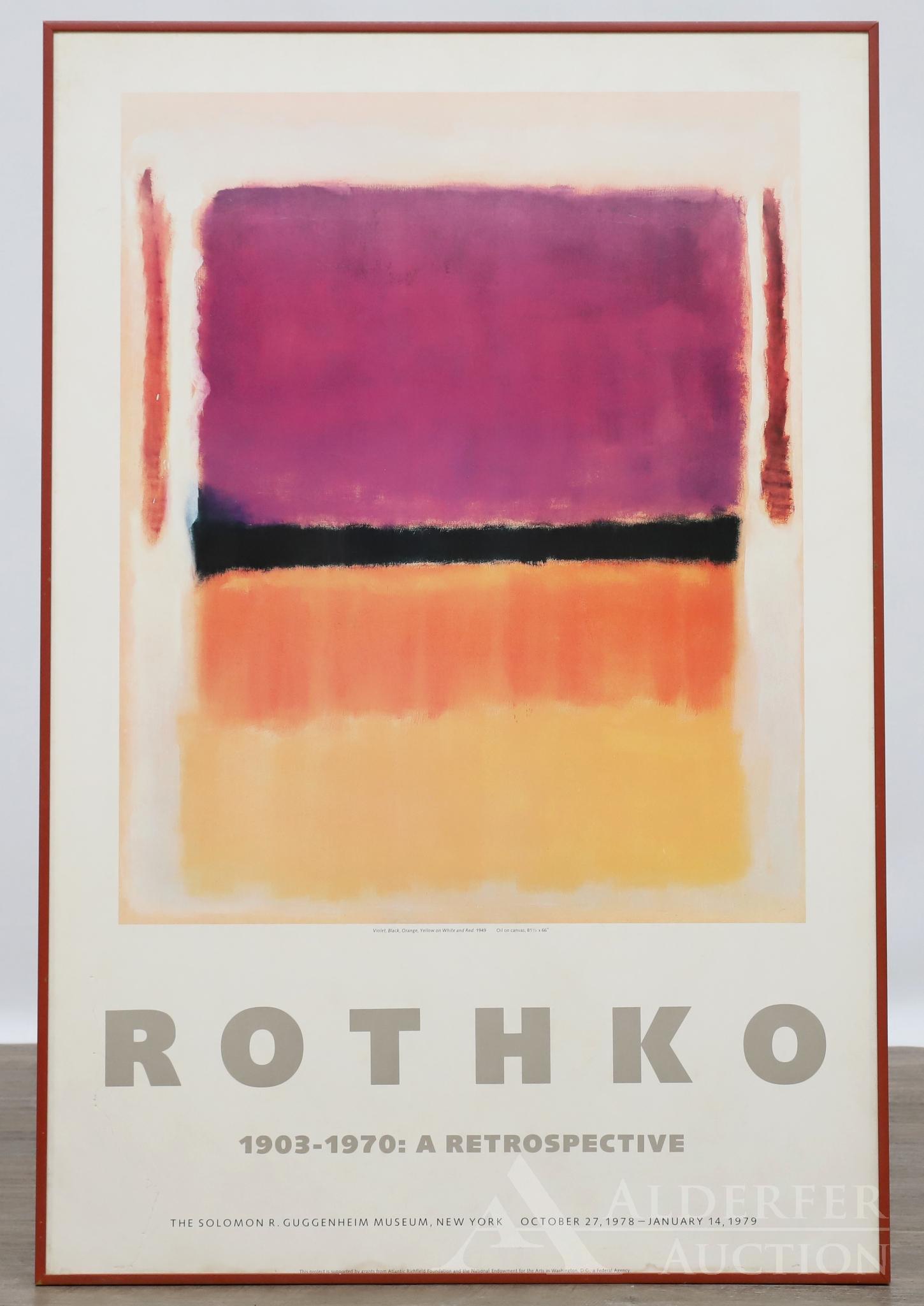 Mark Rothko (1903-1970) Exhibition Poster (1 of 7)