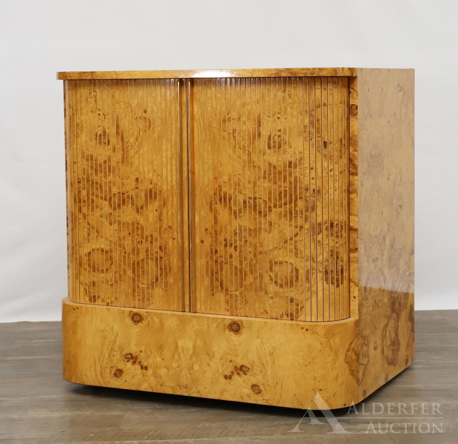 Vladamir Kagan Burl Maple Veneer Console Cabinet (1 of 9)