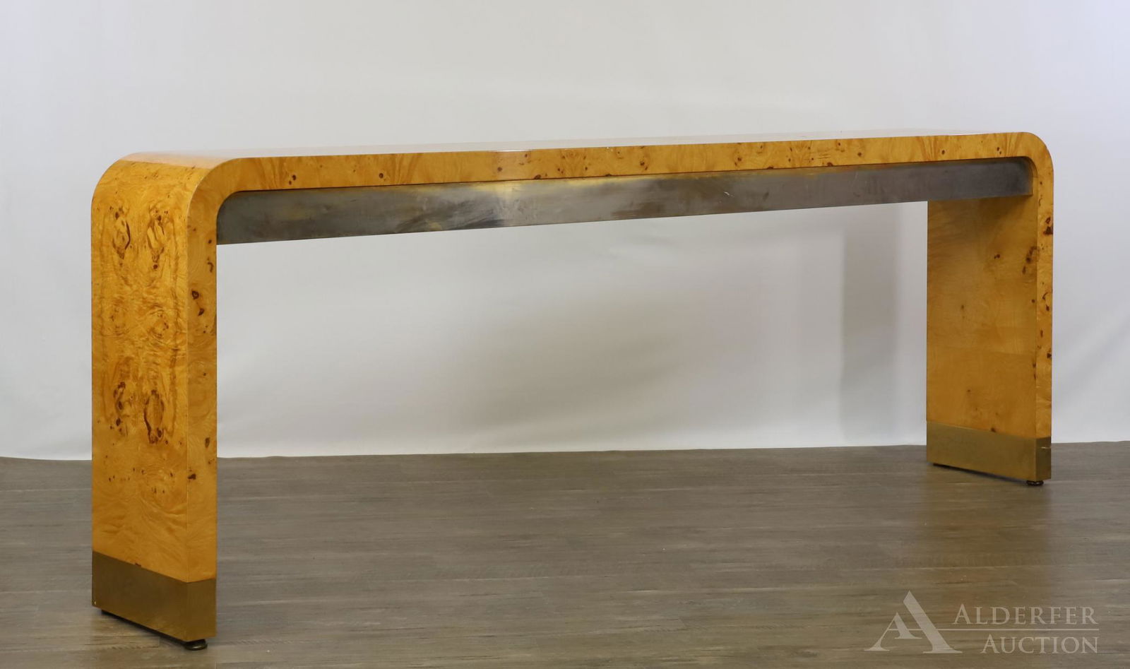 Vladimir Kagan Burl Maple Sofa Table (1 of 8)