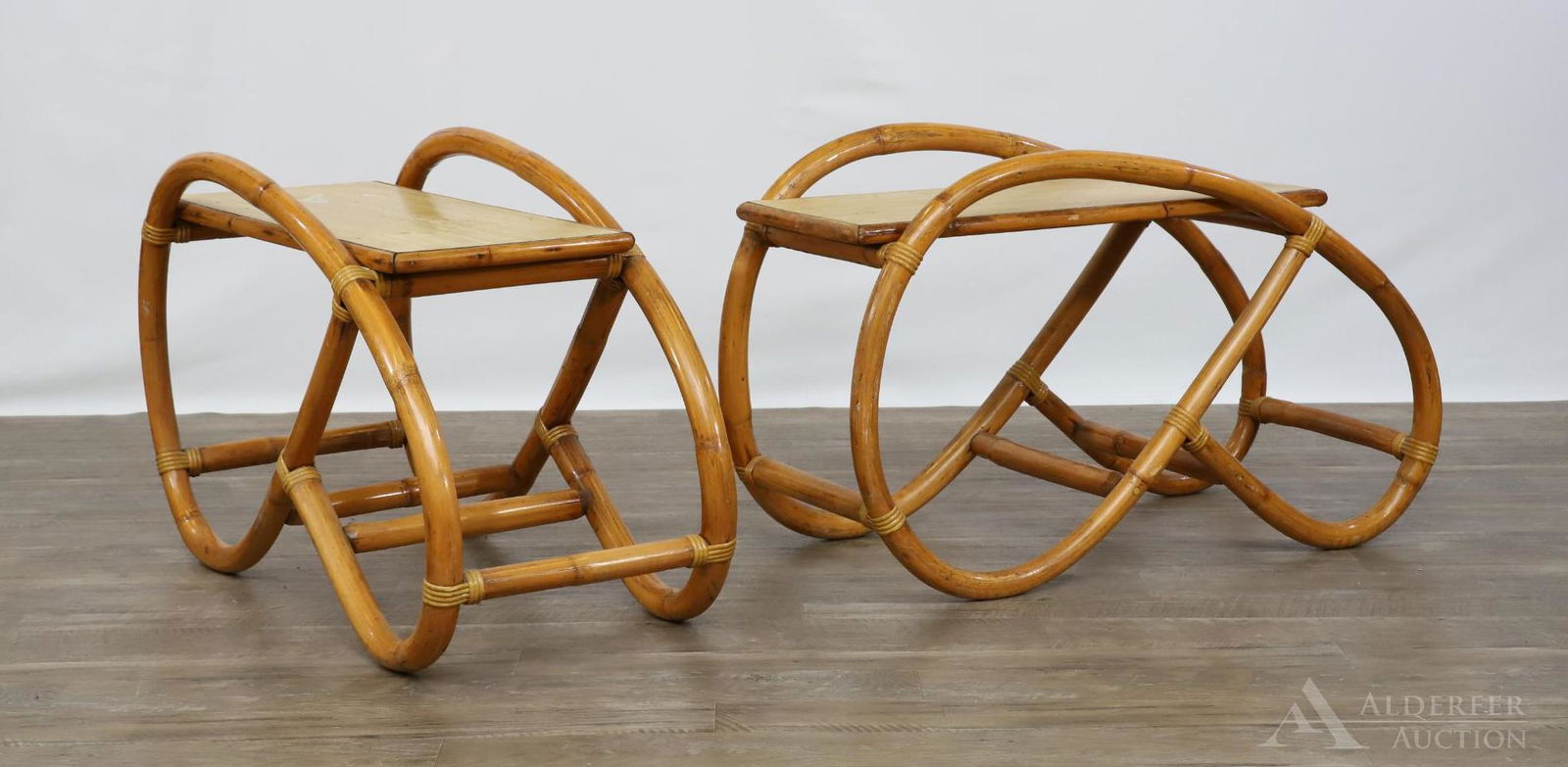 Art Deco Bentwood Bamboo End Tables (1 of 7)