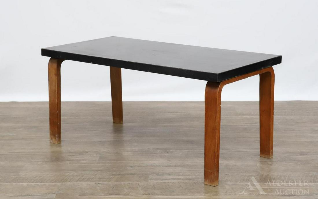 Michael Thonet Coffee Table: Rectangular top resting on bentform legs. 16.5"h x 36"w x 18"d