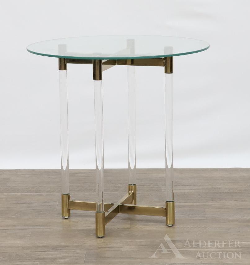 Charles Hollis Jones Lucite End Table (1 of 4)