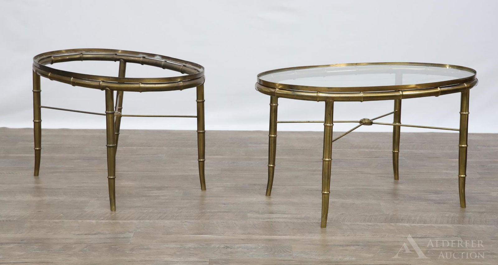 Mastercraft Brass Faux Bamboo Form End Tables (1 of 7)