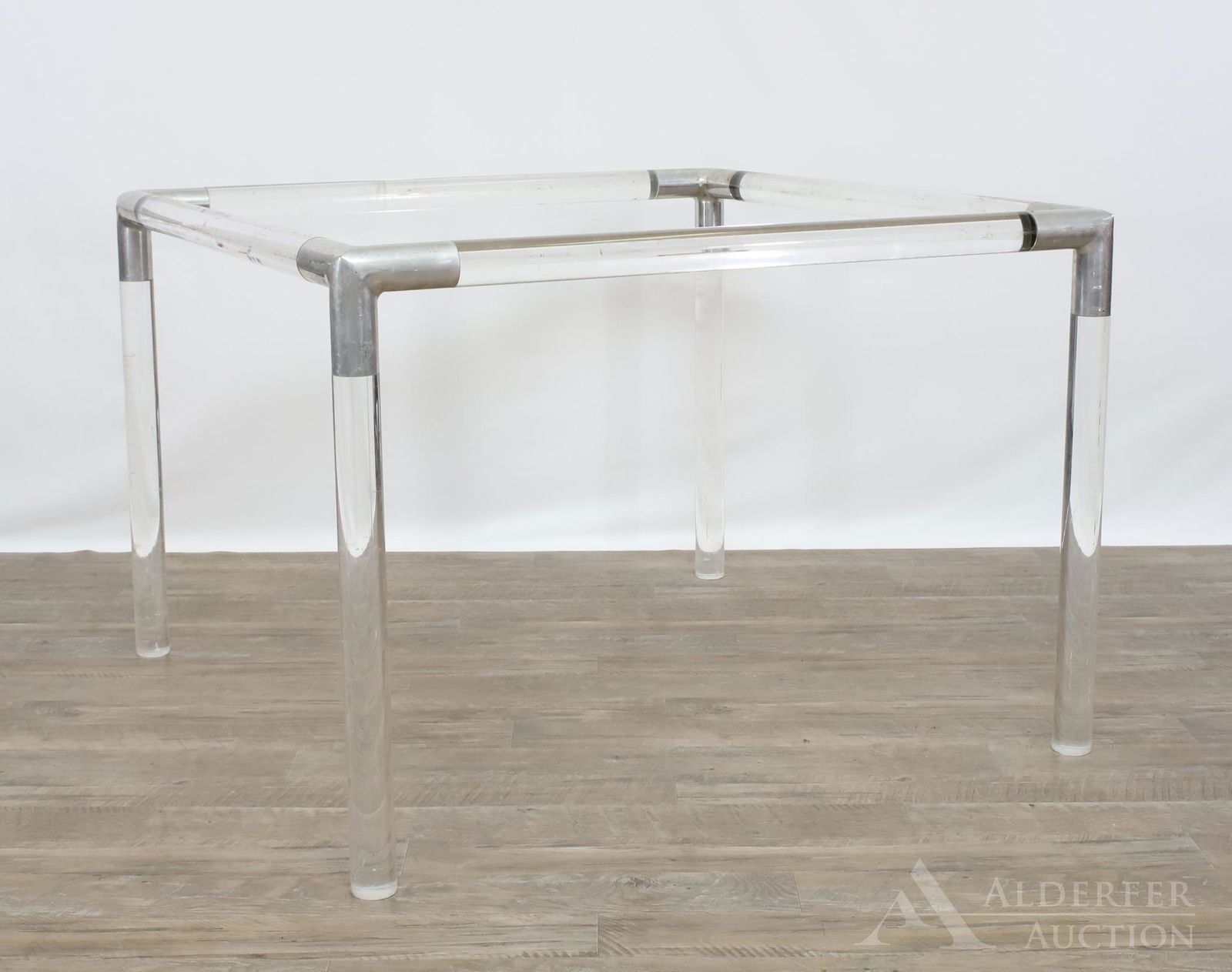 In the Manner of Charles Hollis Jones Lucite Table (1 of 7)