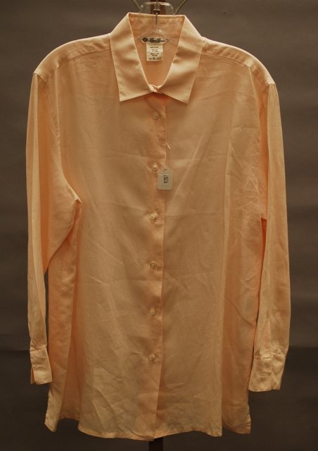 Loro Piana Pink Linen L-Sleeve Over Shirt (48)
