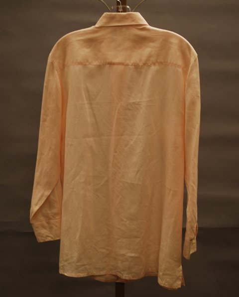 Loro Piana Pink Linen L-Sleeve Over Shirt (48) - 2
