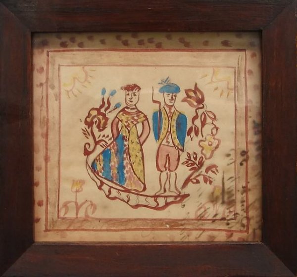 Watercolor of Man and Woman