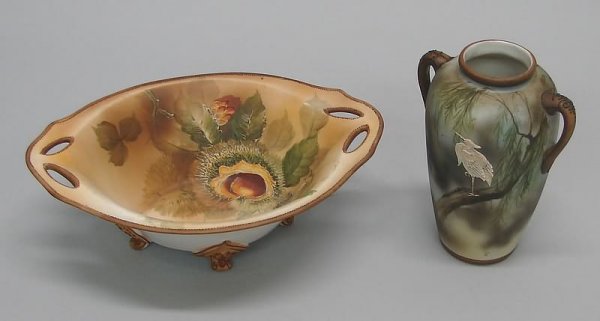 Nippon Dish and Vase
