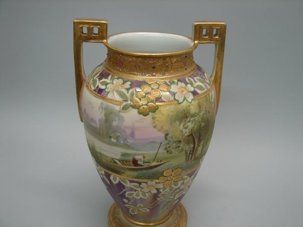Nippon Double Handle Vase - 2