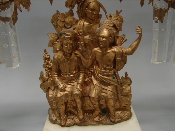 3-Piece Gilt Cast Bronze Girandoles, Cornelius & - 5