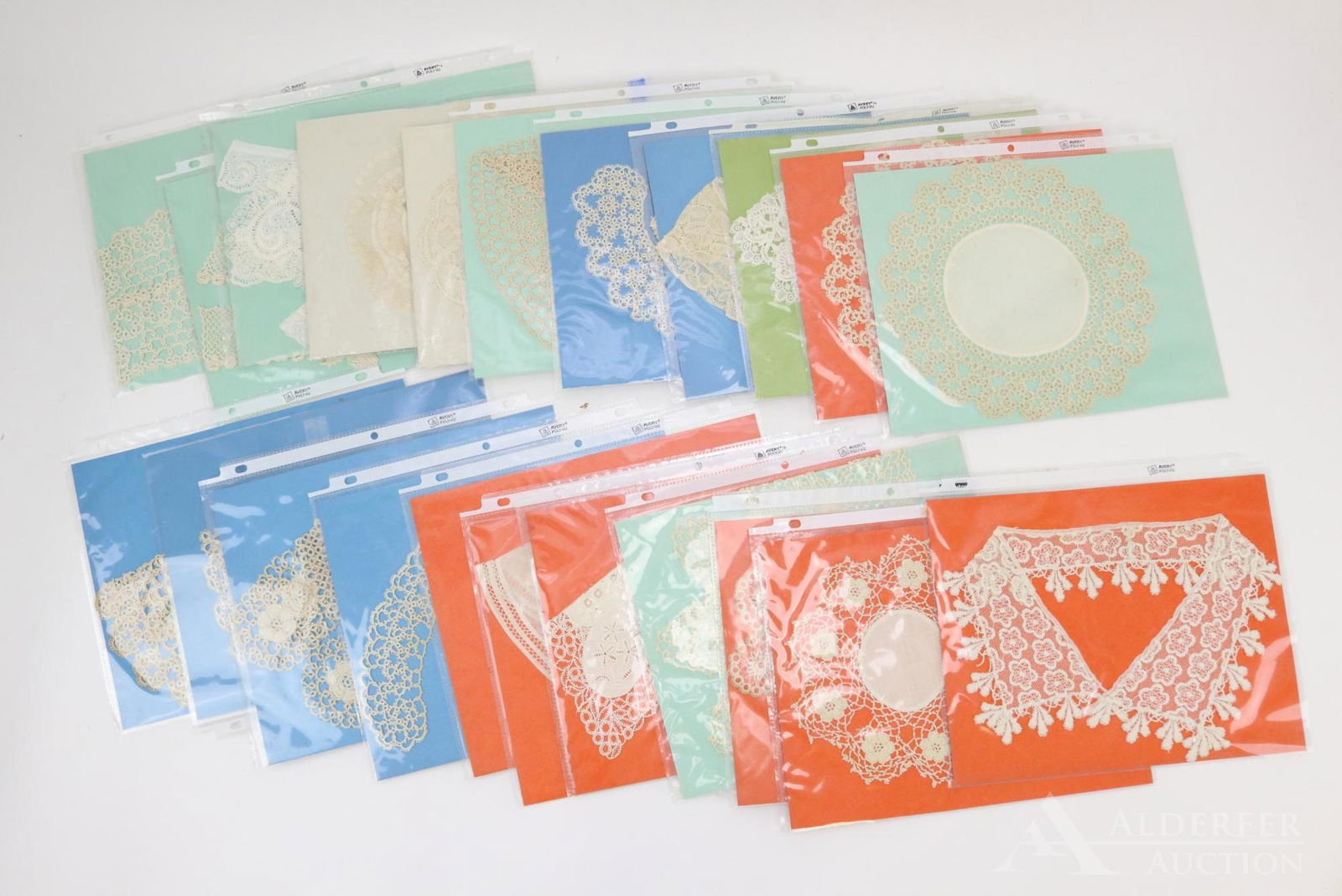 LOT OF ANTIQUE/VINTAGE ACCESSORIES.: Lot of (13) antique ladies crocheted, tatted, and lace collars. "Babe" Collar and set of matching cuffs.(2) Pairs of cuffs. (5) Tatted/crocheted doilies. Condition: this lot is being sold AS IS.