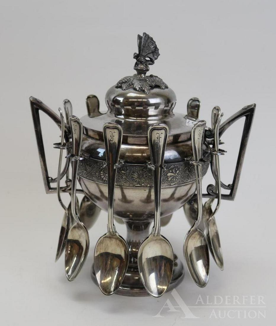 Victorian Spooner with Sterling Silver Spoons (1 of 5)