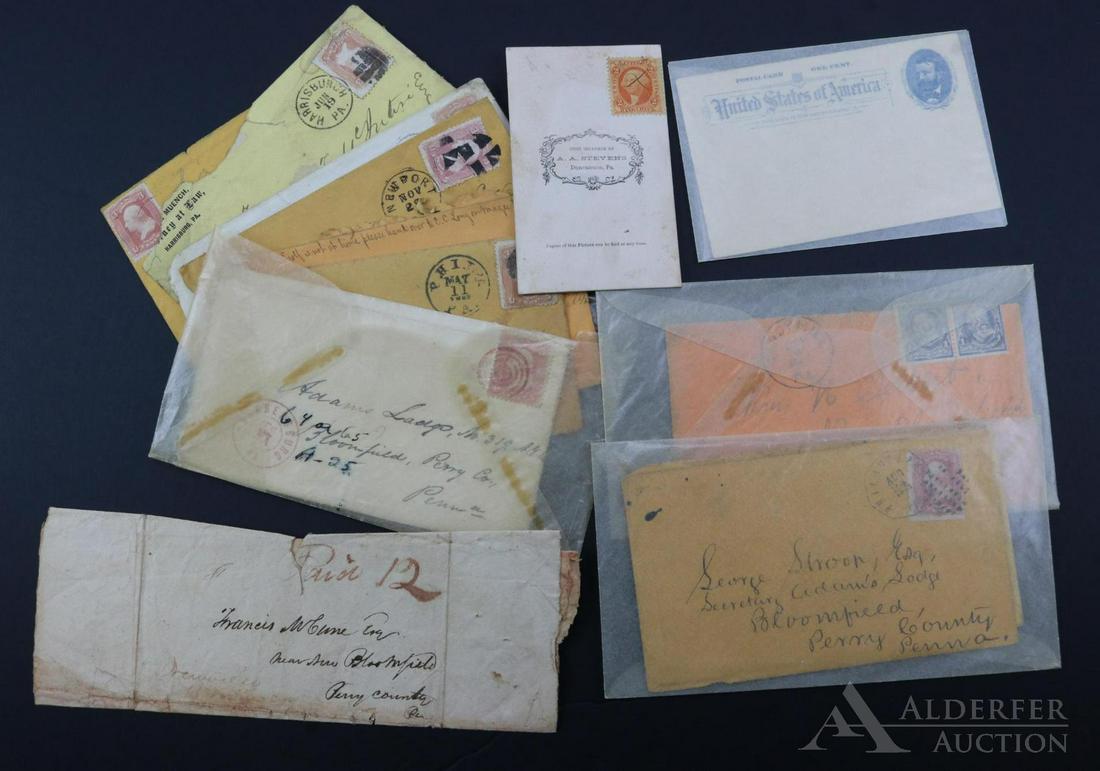 US Covers Stamps: Classic cover and ephemera group