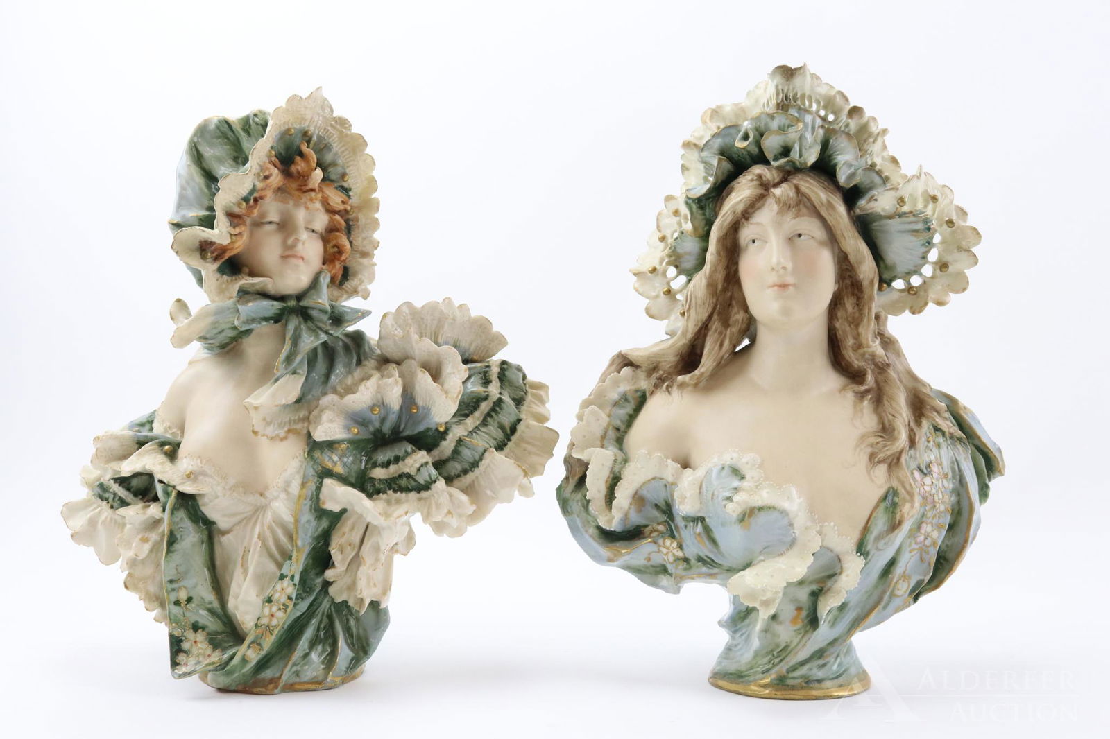 Austrian Teplitz Porcelain Busts (1 of 18)