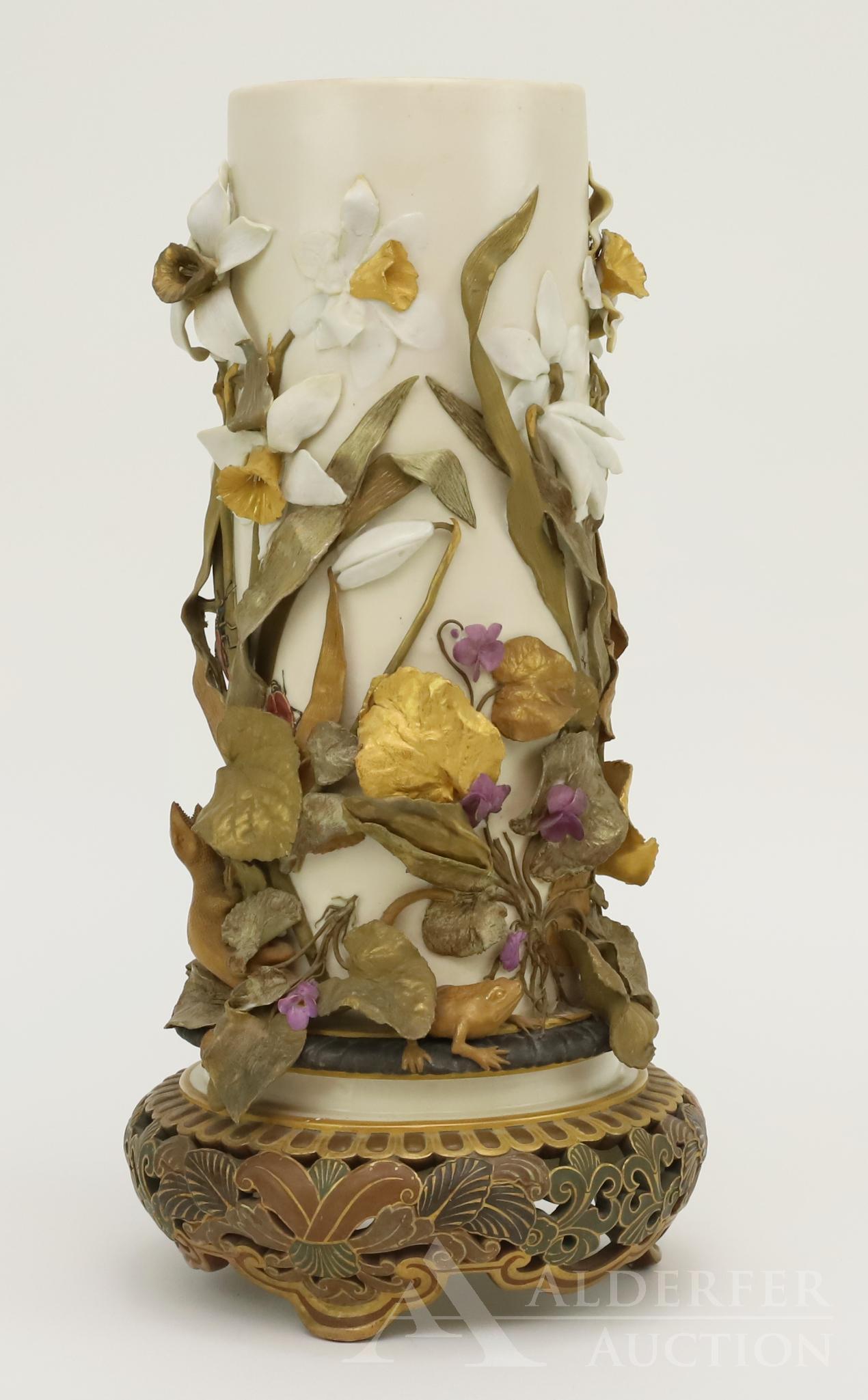 Royal Worcester Art Nouveau Vase (1 of 9)