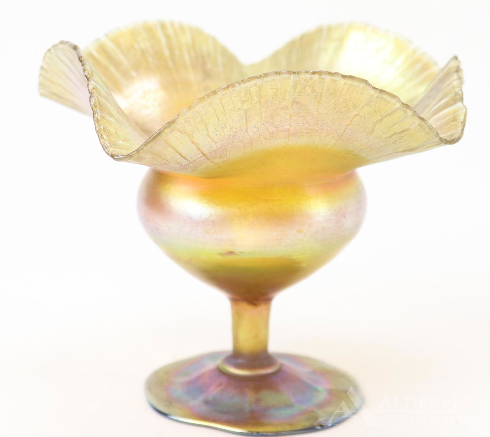L.C. Tiffany Favrile Glass Compote (1 of 10)