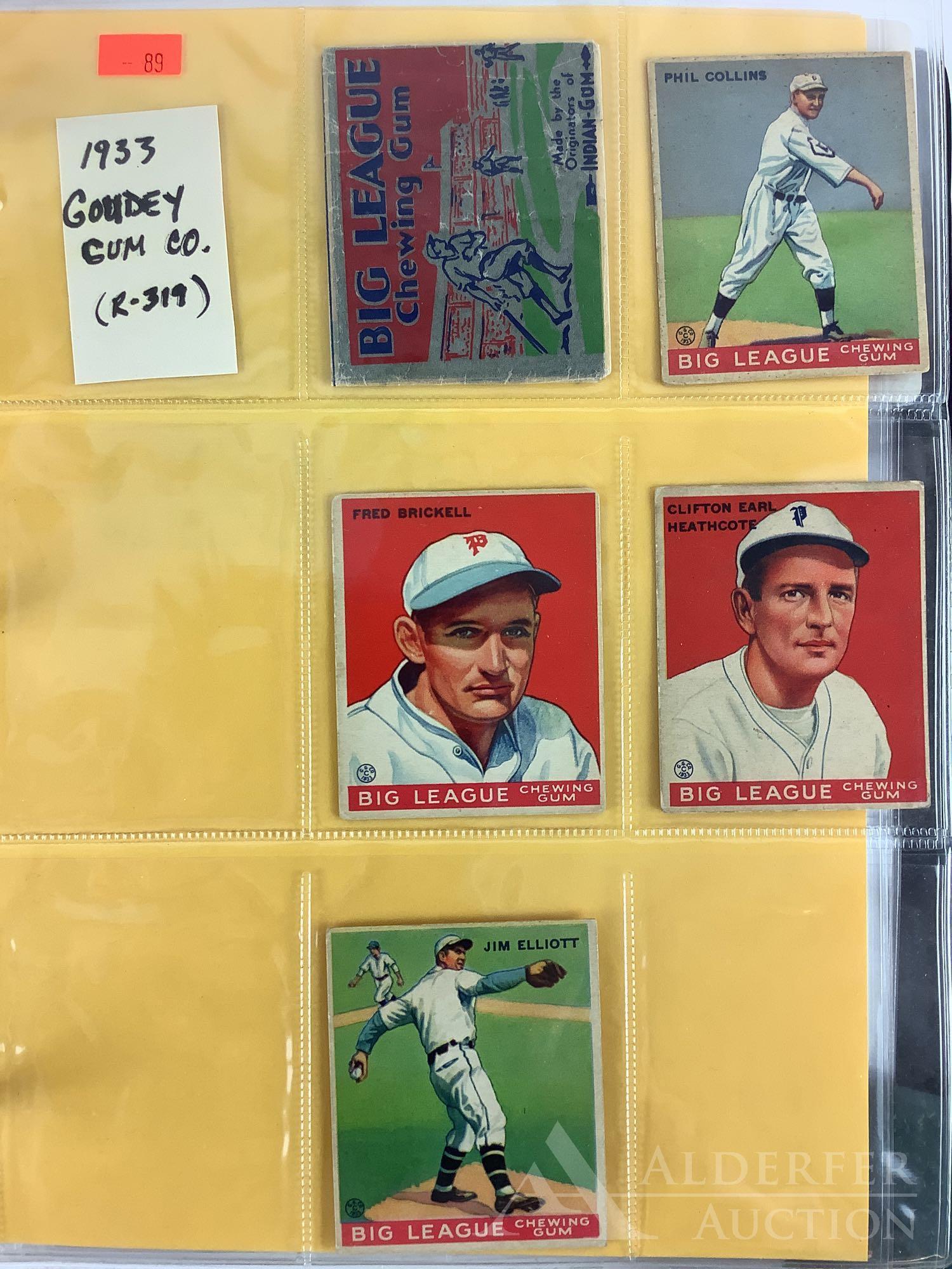 1933 Goudey Gum R319 baseball (1 of 2)