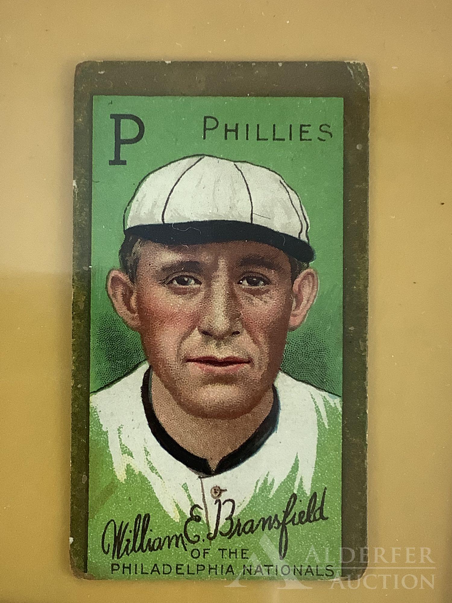 Honest Long Cut T-205 Gold Border baseball tobacco card (1 of 2)