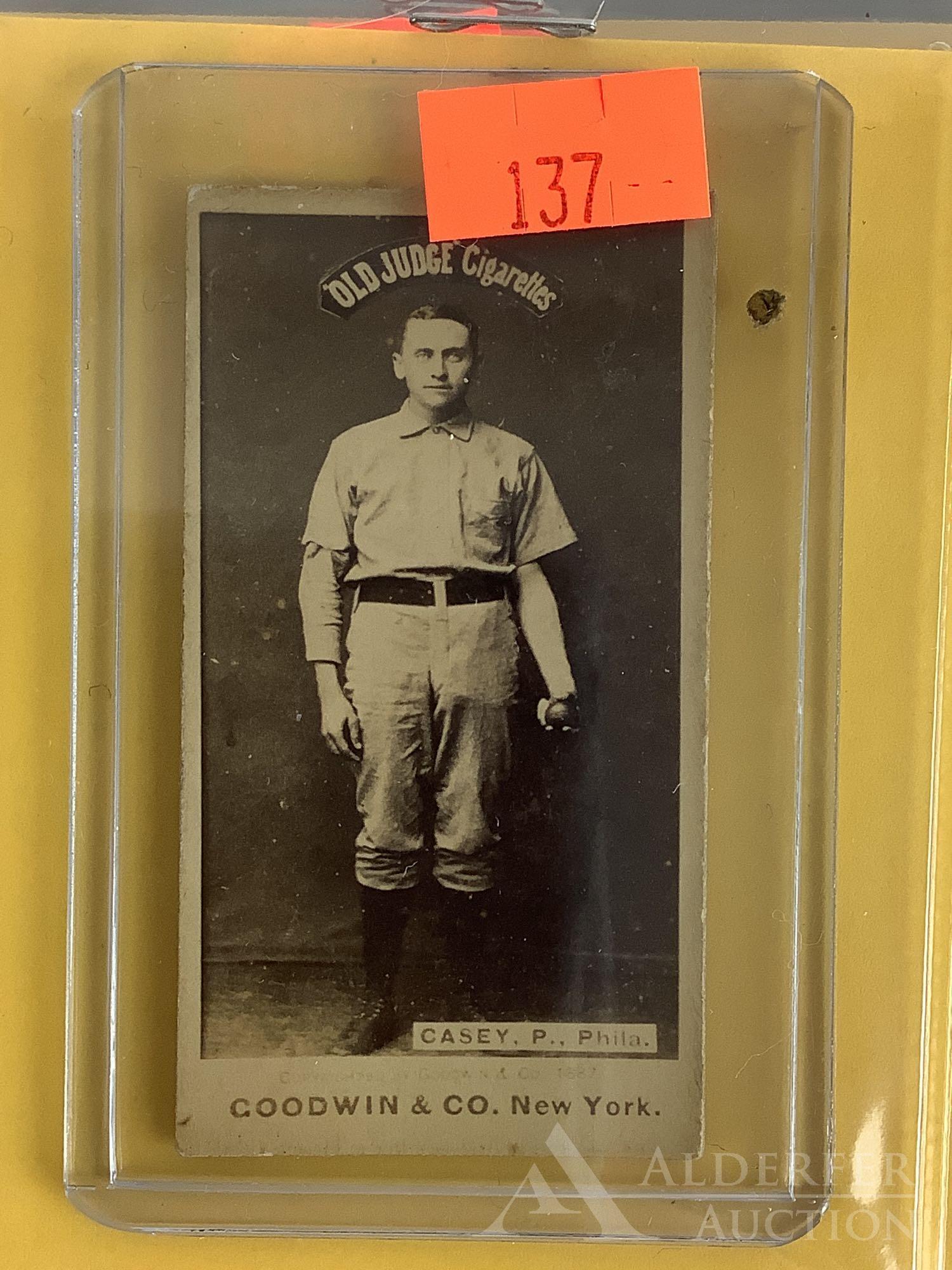 Old Judge N-172 baseball tobacco card (1 of 2)