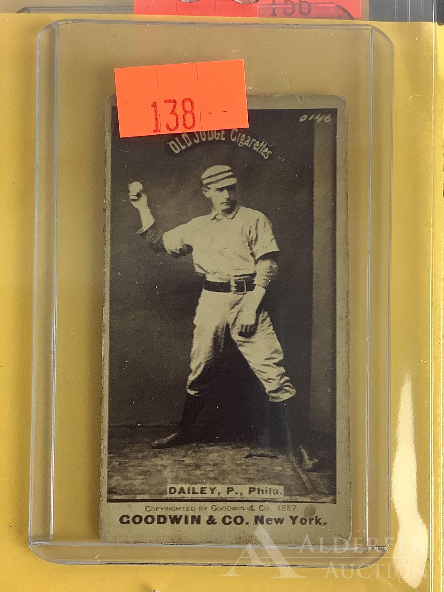 Old Judge N-172 baseball tobacco card (1 of 2)