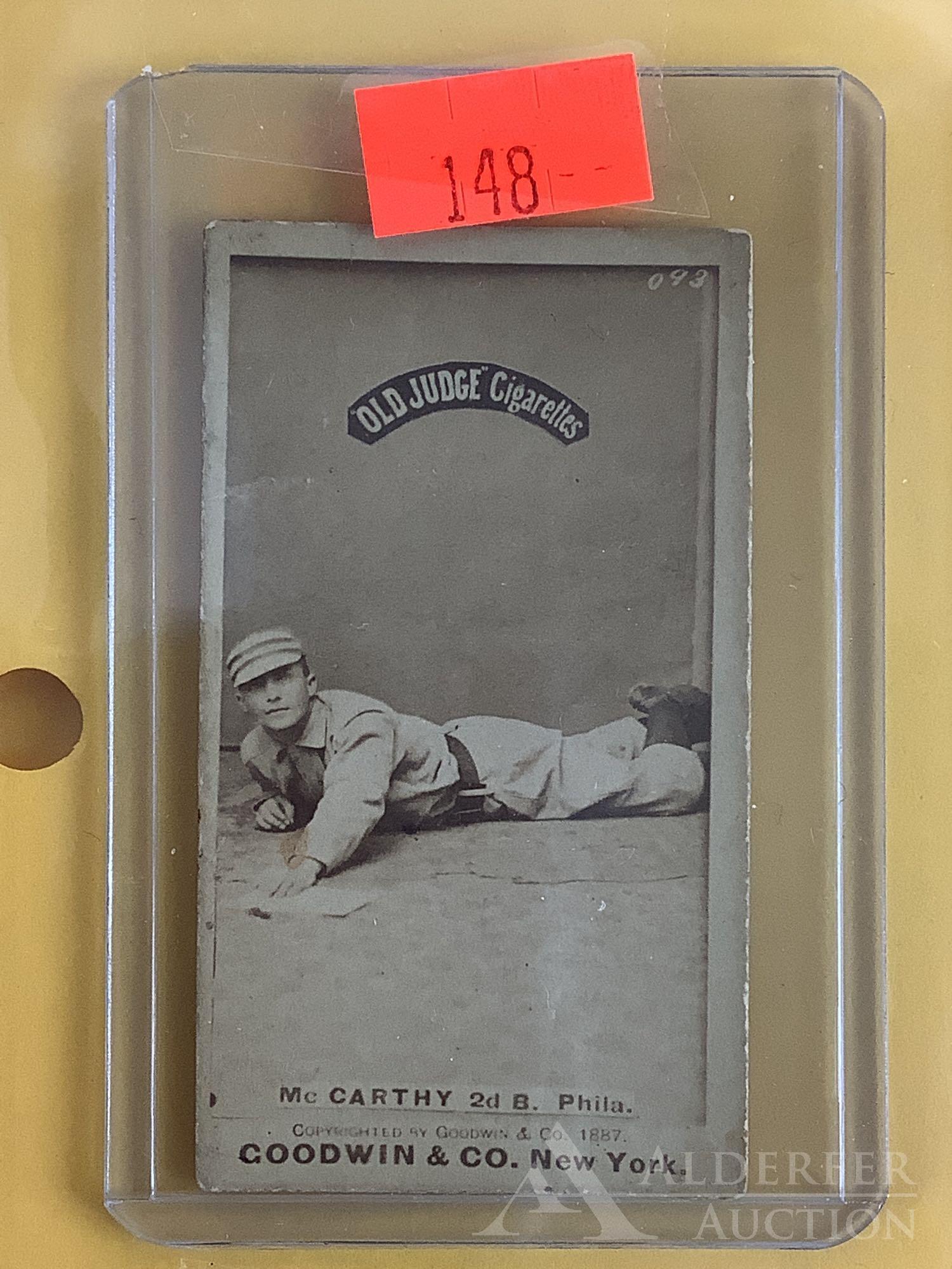 Old Judge N-172 baseball tobacco card (1 of 2)