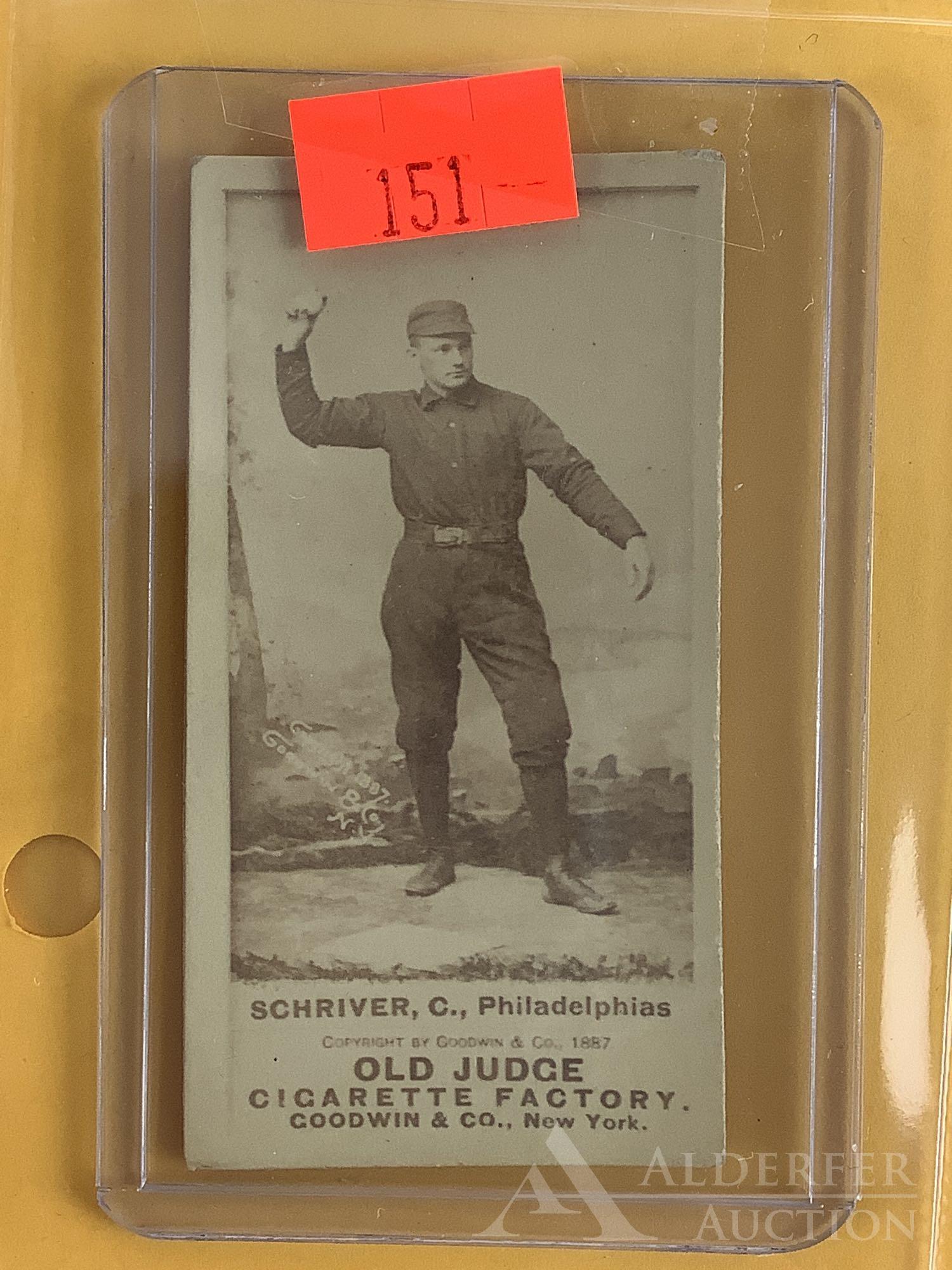 Old Judge N-172 baseball tobacco card (1 of 2)
