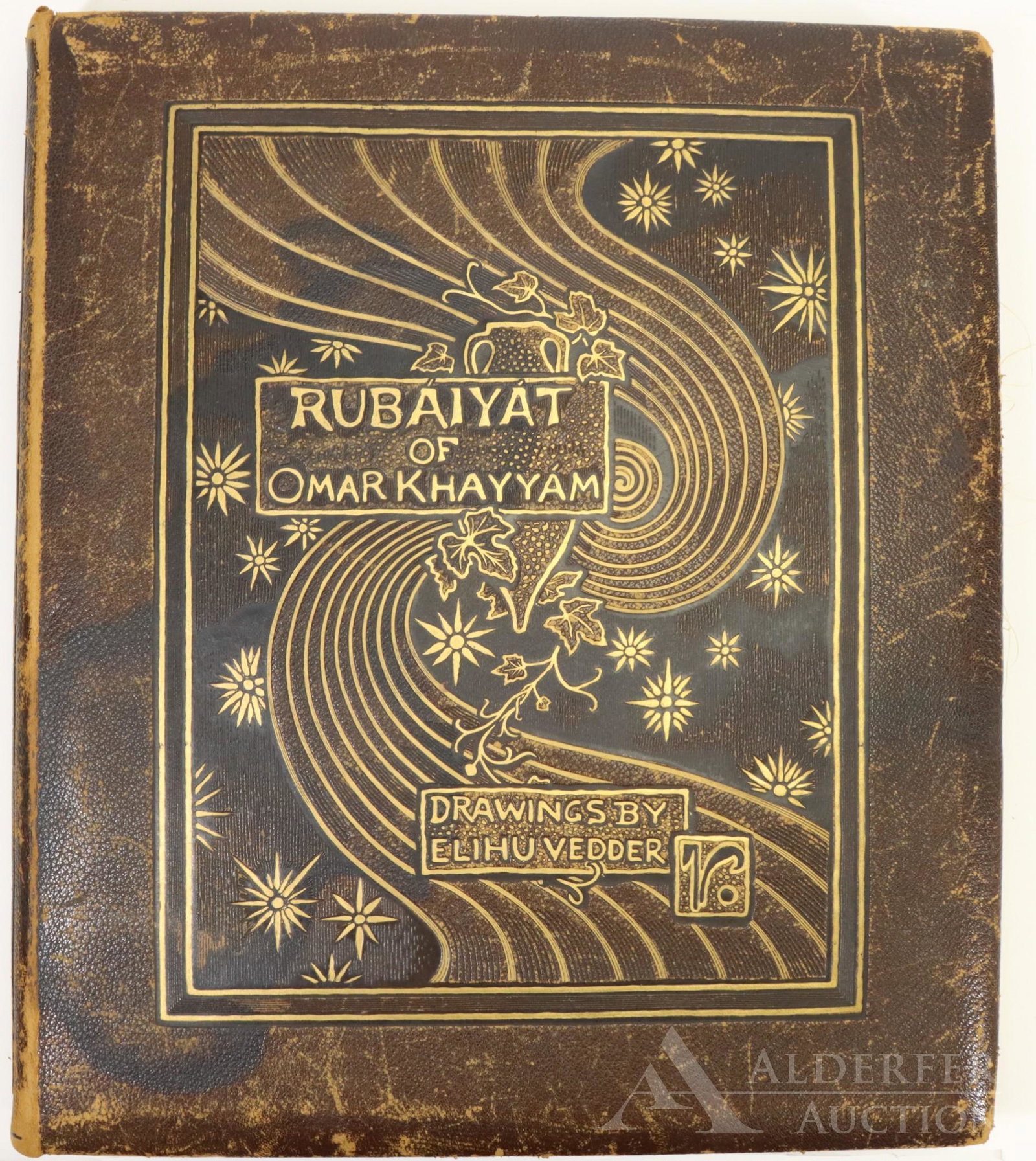 The Rubáiyát of Omar Khayyám: The Rubáiyát of Omar Khayyám, published by Houghton Mifflin and Company, Boston, 1884, limited edition 74/100. Text translated by Edward Fitzerald (1808-1883) and drawings by Elihu Vedder (1836-19