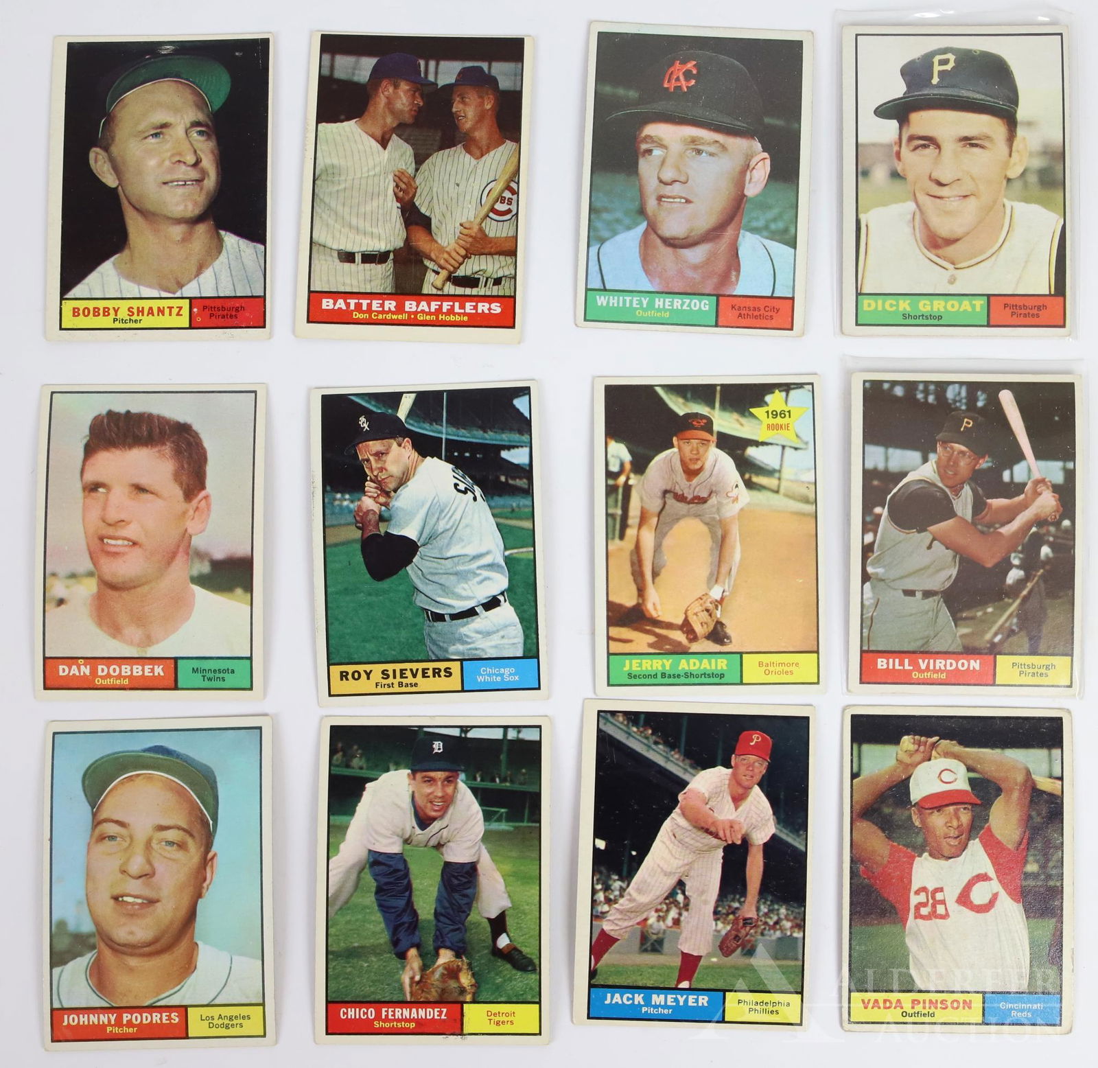 1961 Topps Baseball Cards (1 of 4)