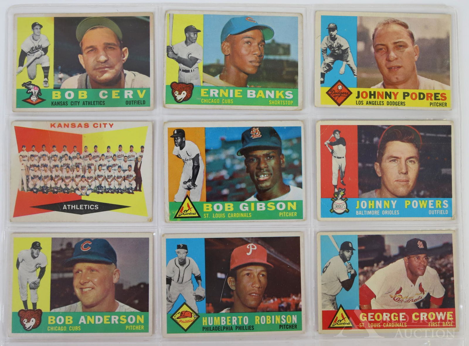 1960 Topps Baseball Cards (1 of 6)