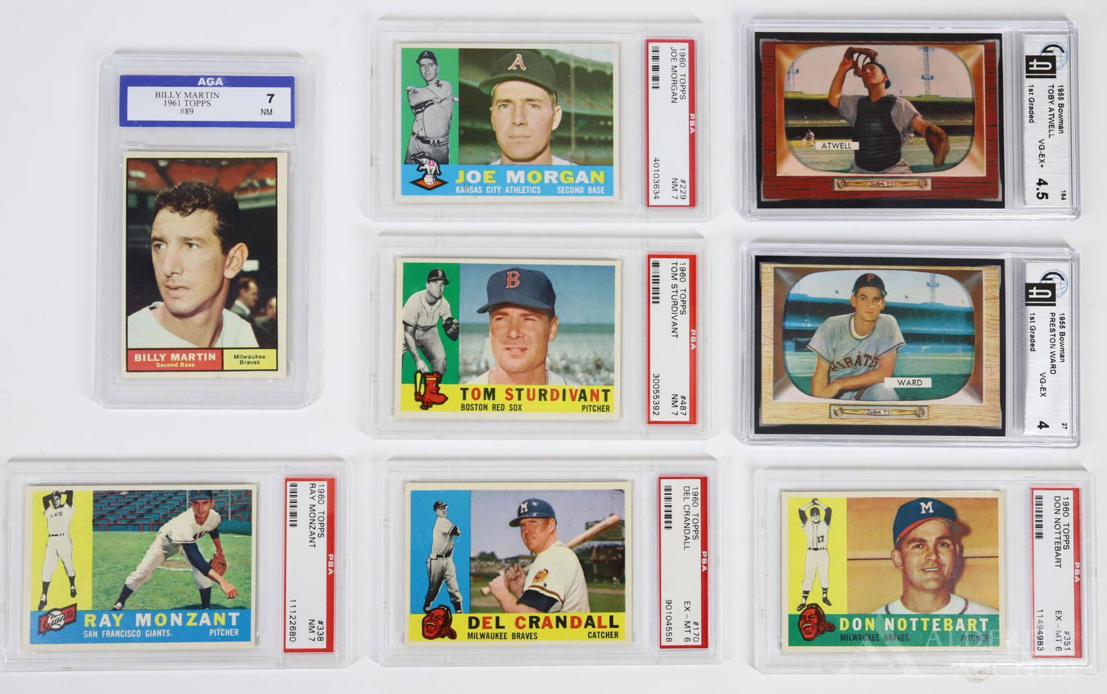 (8) Graded Baseball Cards (1 of 5)