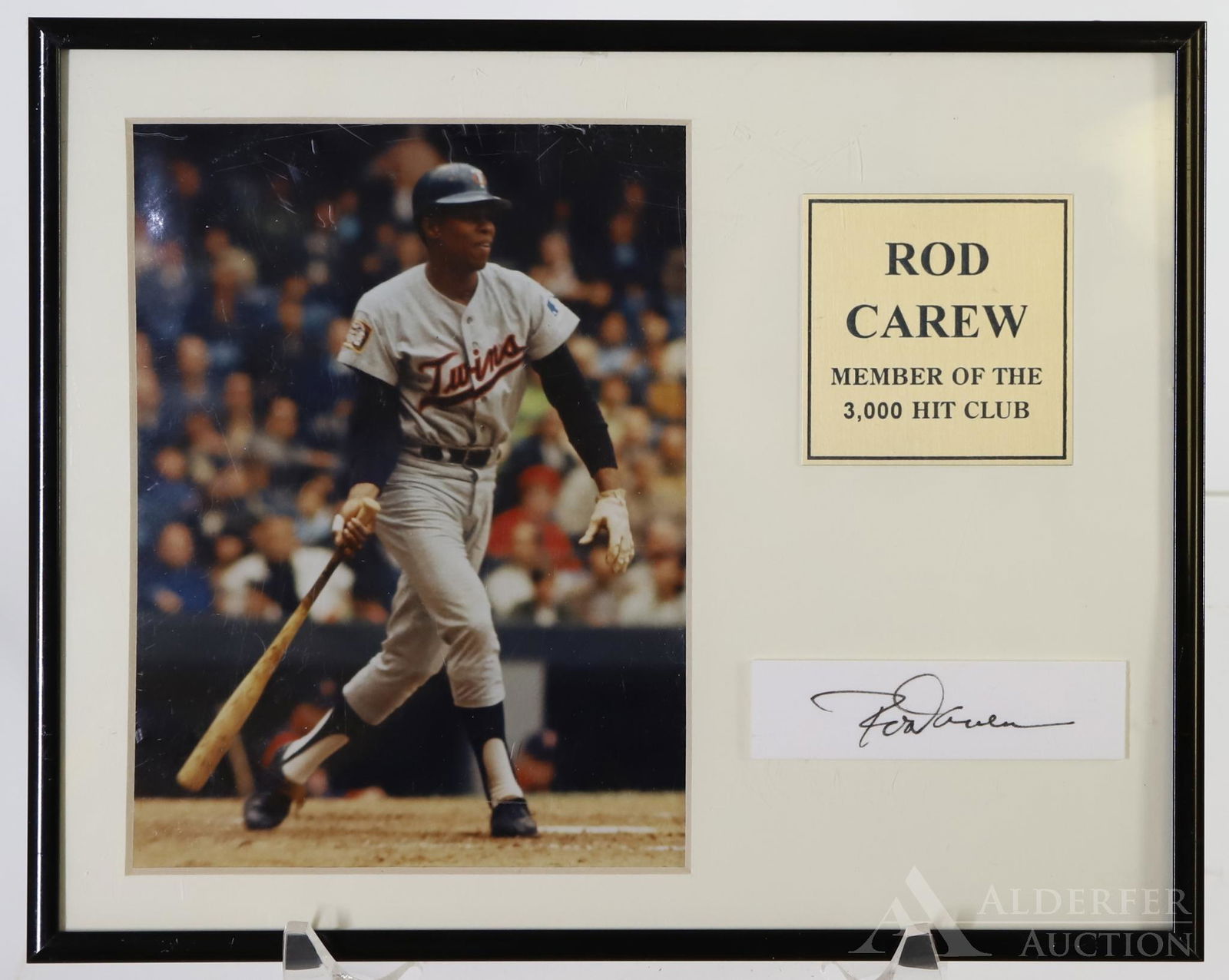 Rod Carew Autographed Cut & Photo (1 of 5)