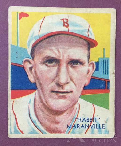 Hall of Fame Rabbitt Maranville Baseball Card (1 of 2)