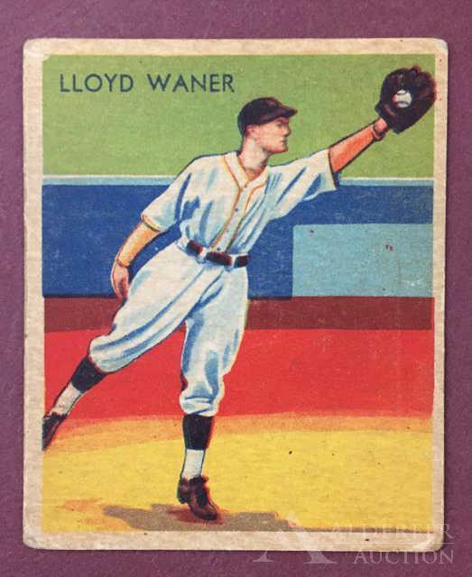 Hall of Famer Lloyd Waner Baseball card (1 of 2)