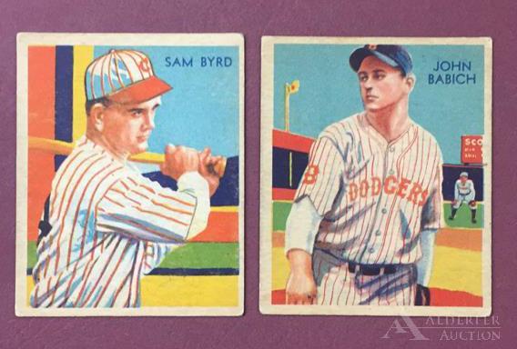 John Babich & Sam Byrd Baseball Cards (1 of 5)