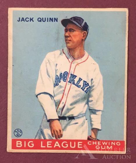 Jack Quinn Baseball Card (1 of 2)