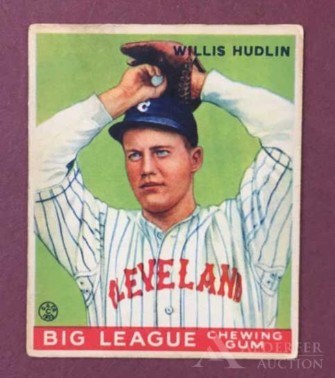 Willis Hudlin Baseball Card (1 of 2)