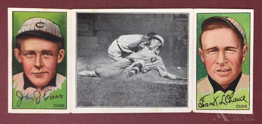 Hall of Famers John Evers, Frank Chance Baseball Card (1 of 2)