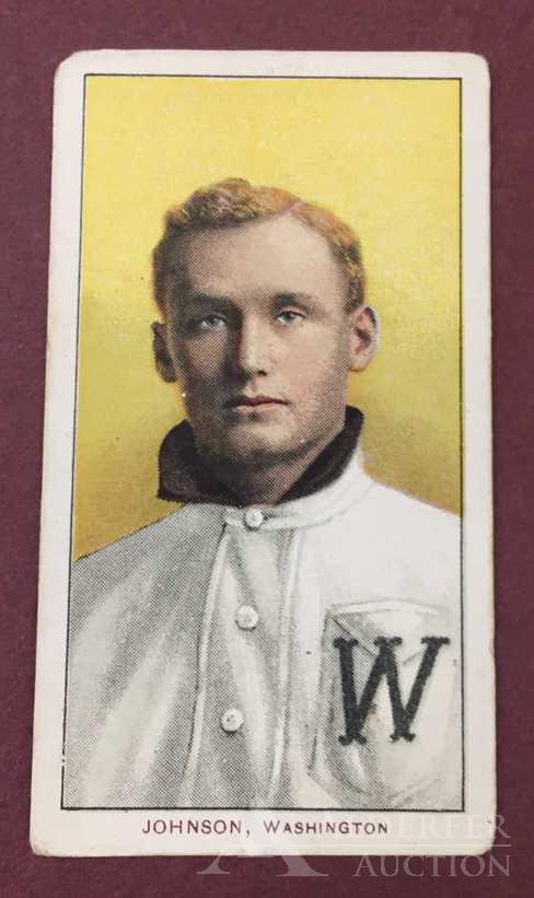 Hall of Fame Walter Johnson Baseball Tobacco Card (1 of 2)