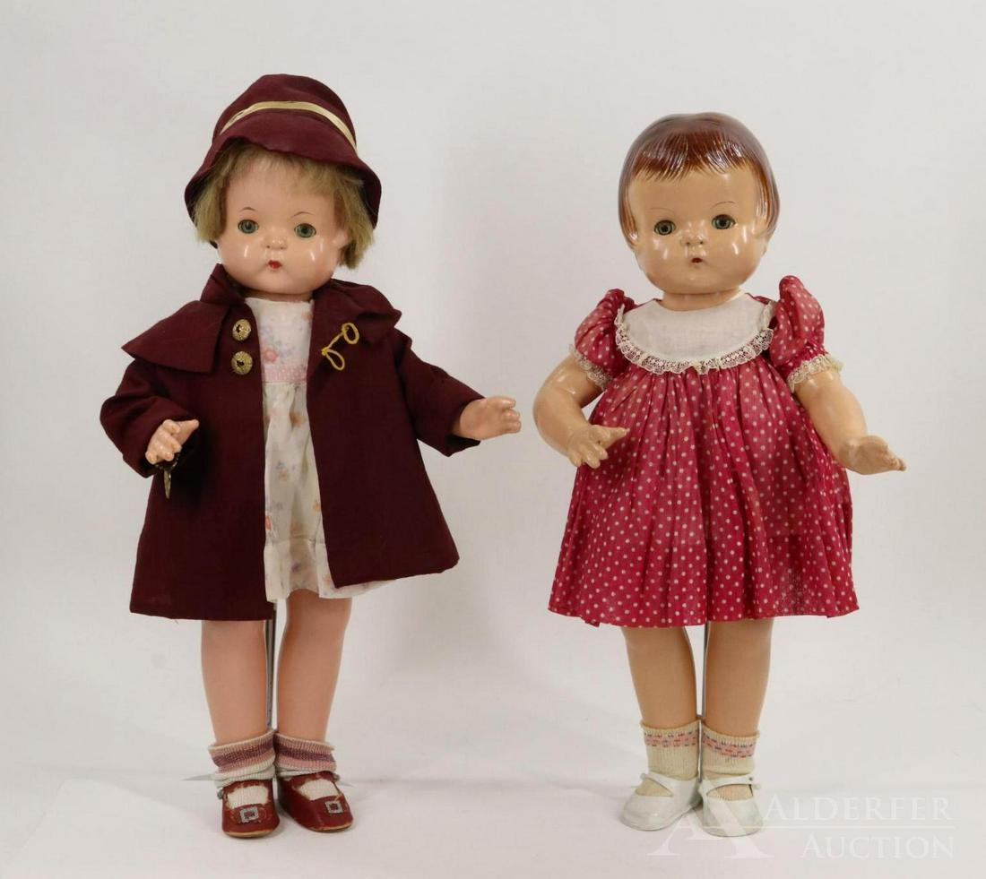 LOT OF COMPOSITION DOLLS. (1 of 10)
