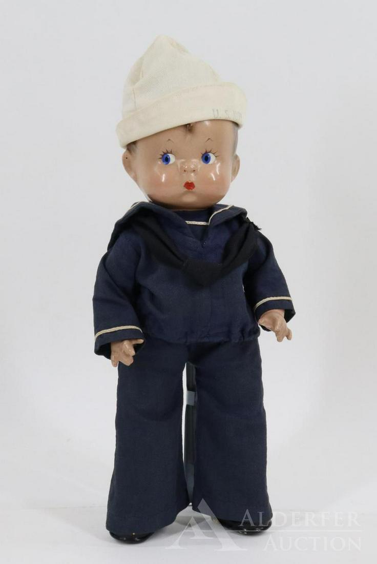 LOT OF COMPOSITION DOLLS. (1 of 8)