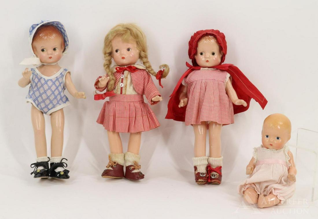 LOT OF COMPOSITION DOLLS. (1 of 14)