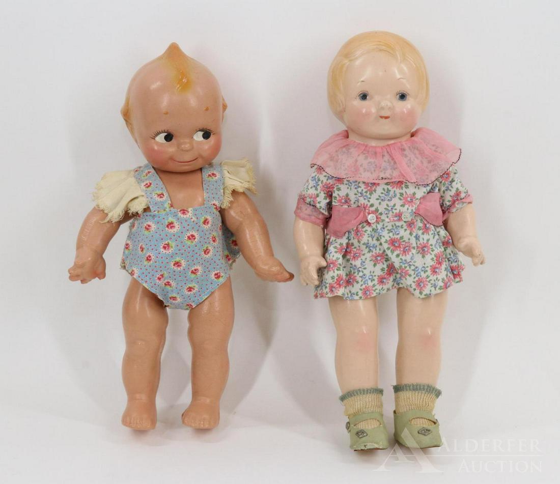 LOT OF COMPOSITION DOLLS. (1 of 8)