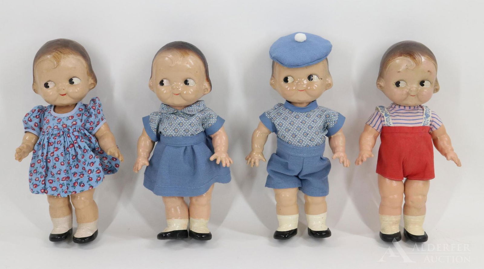 LOT OF COMPOSITION DOLLS. (1 of 13)
