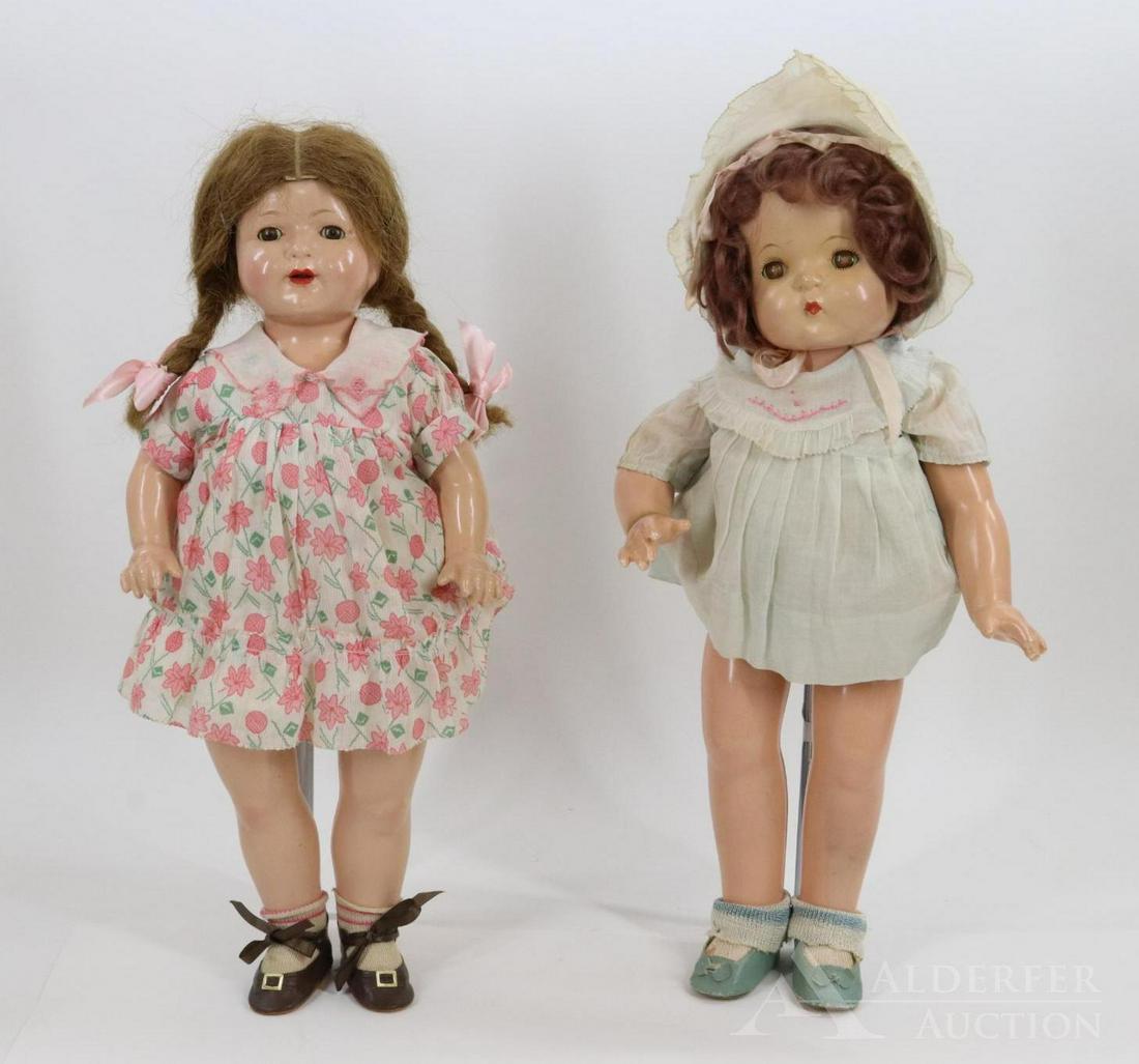 LOT OF COMPOSITION DOLLS. (1 of 10)
