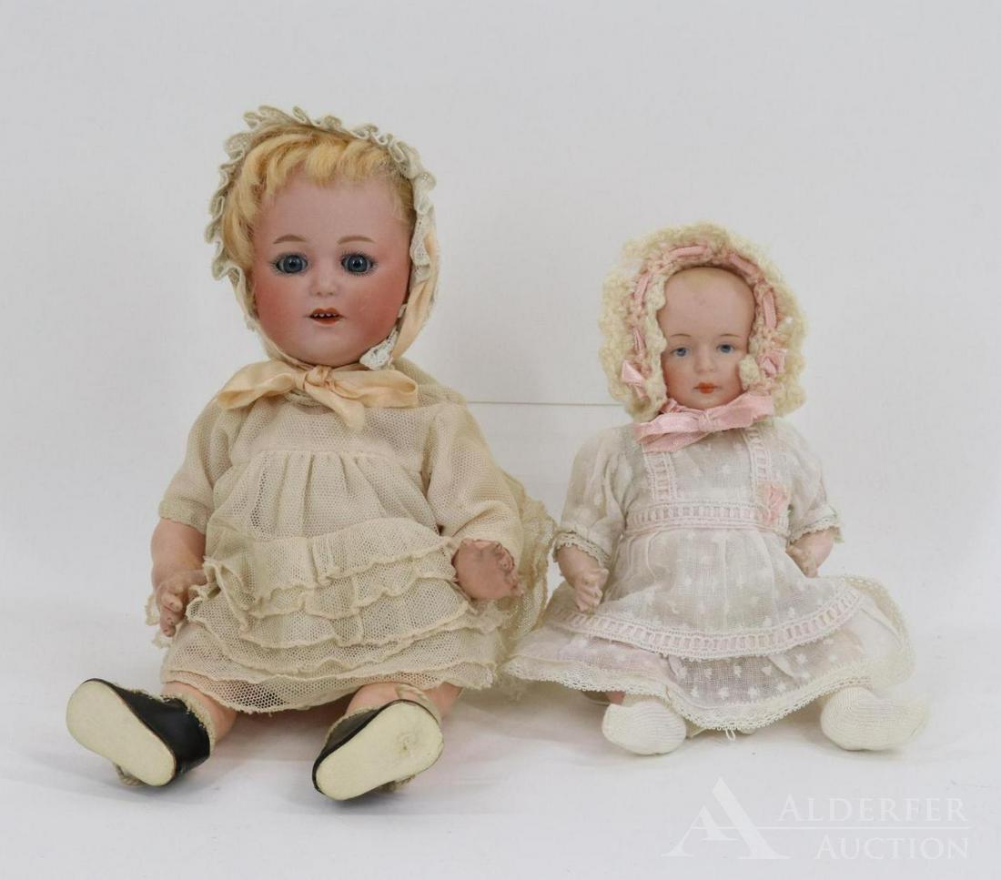GERMAN BISQUE HEAD DOLLS, 13" AND UNDER. (1 of 11)
