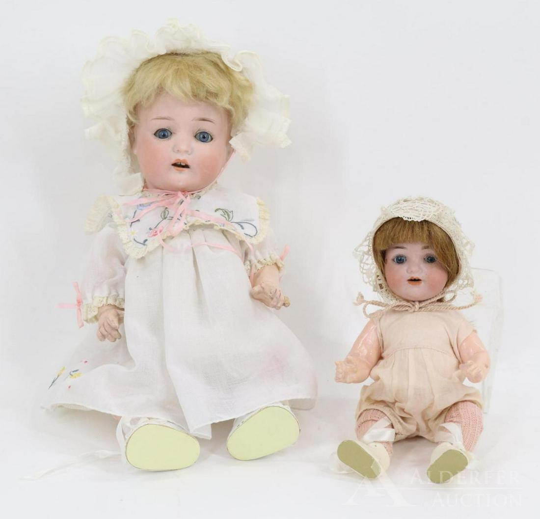 GERMAN BISQUE HEAD DOLLS, 13" AND UNDER. (1 of 15)