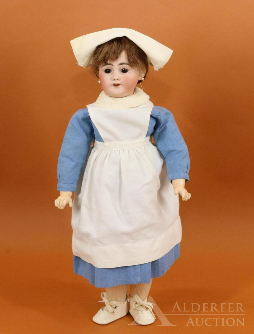 GERMAN BISQUE HEAD DOLL. (1 of 9)
