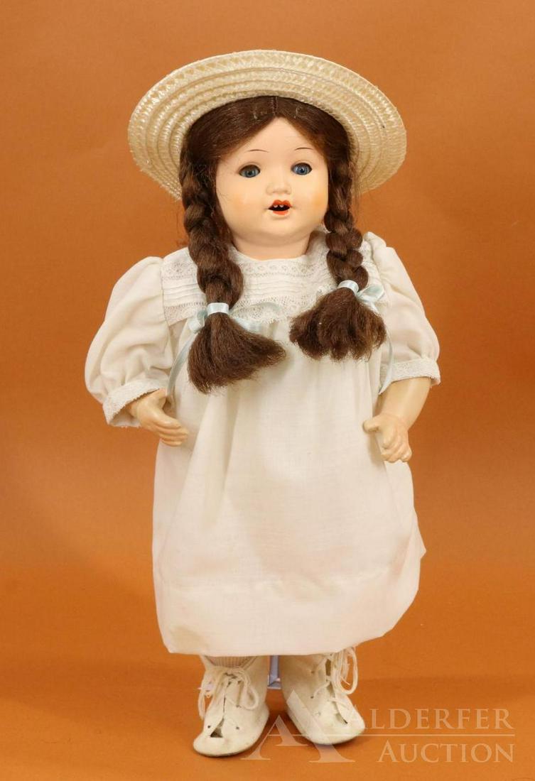 GERMAN BISQUE HEAD DOLL. (1 of 9)