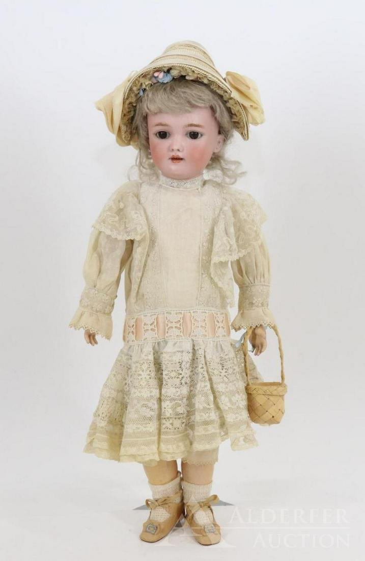 GERMAN BISQUE HEAD DOLL. (1 of 12)